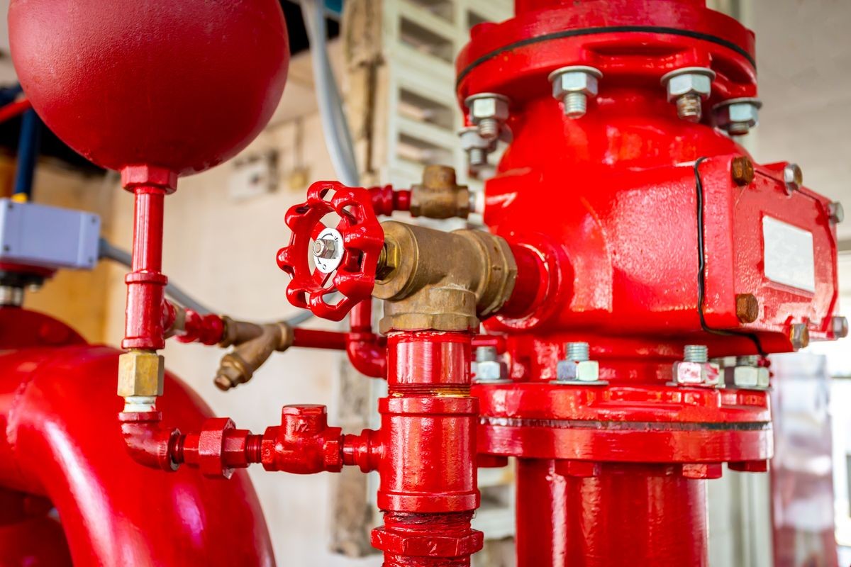 Piping and valve, Industrial fire extinguishing system 